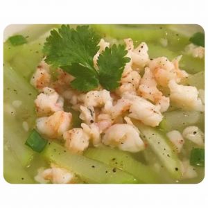 Calabash Soup With Minced Shrimps, With Minced Meat