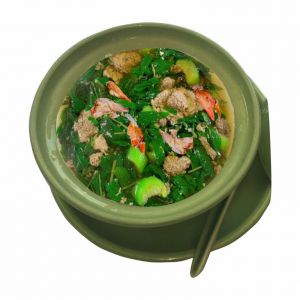Freshwater crab (sweet broth with jute vegetables and combination Vegetables)