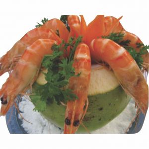 Grilled Shrimps Or Steamed Shrimps In Coconut