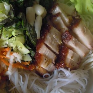 焼豚と生麺